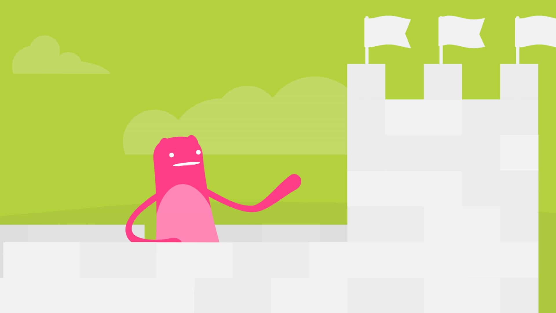 Whimsical characters in a motion graphics explainer