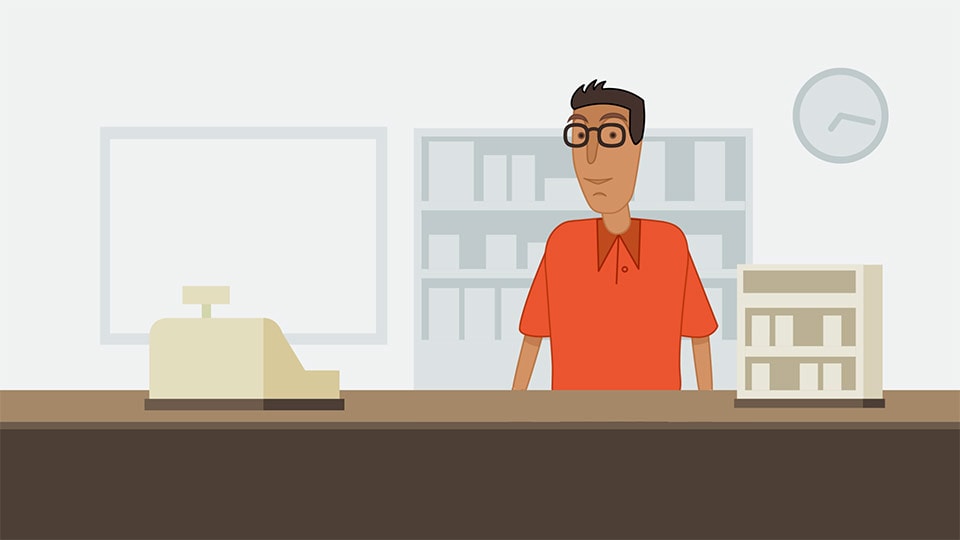 An animated character in a motion graphics explainer