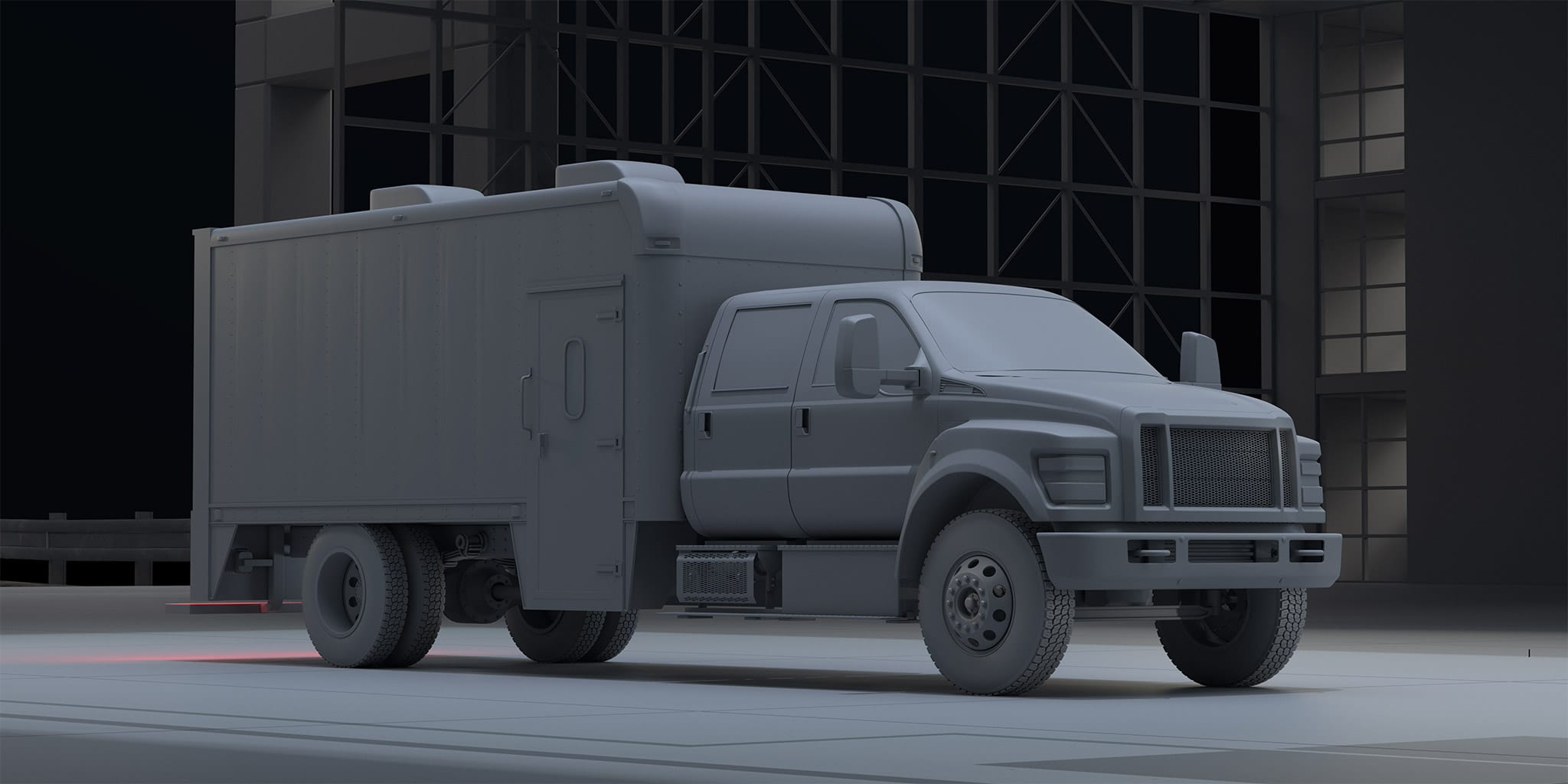 A 3D model of a vehicle