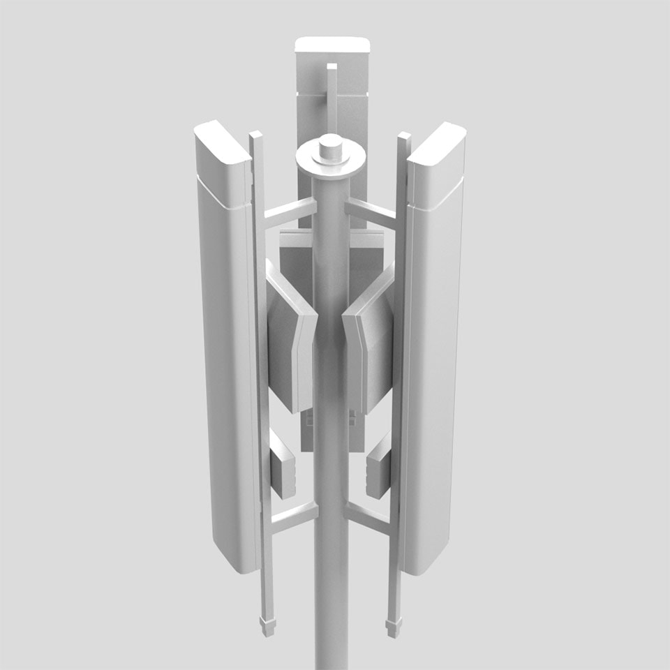 A 3D modeled cell phone tower