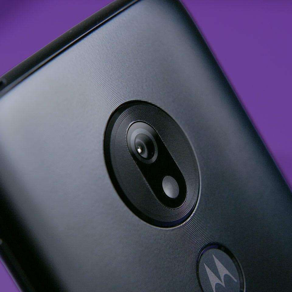 A beauty shot of a smartphone camera in a product demo video